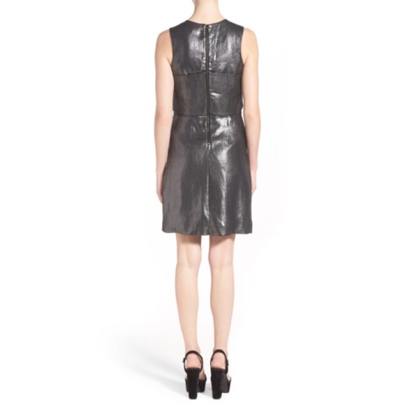 Rachel Antonoff Metallic Bow Front Sheath Dress - Picture 4 of 8